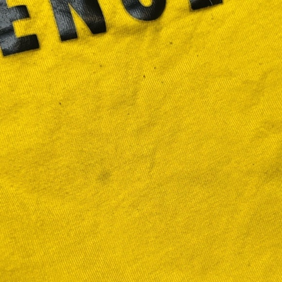 Thick thighs X thin patience. Mustard yellow t shirt. - Picture 3 of 5